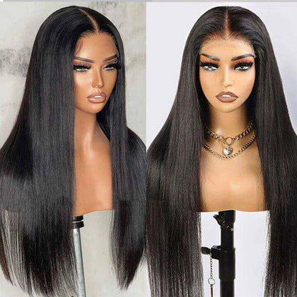 5x5 Lace Closure Straight Wigs For Black Women