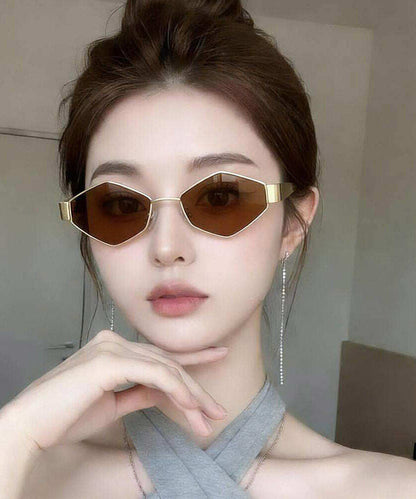 2026 New Tawny Metal Diamond Sunglasses